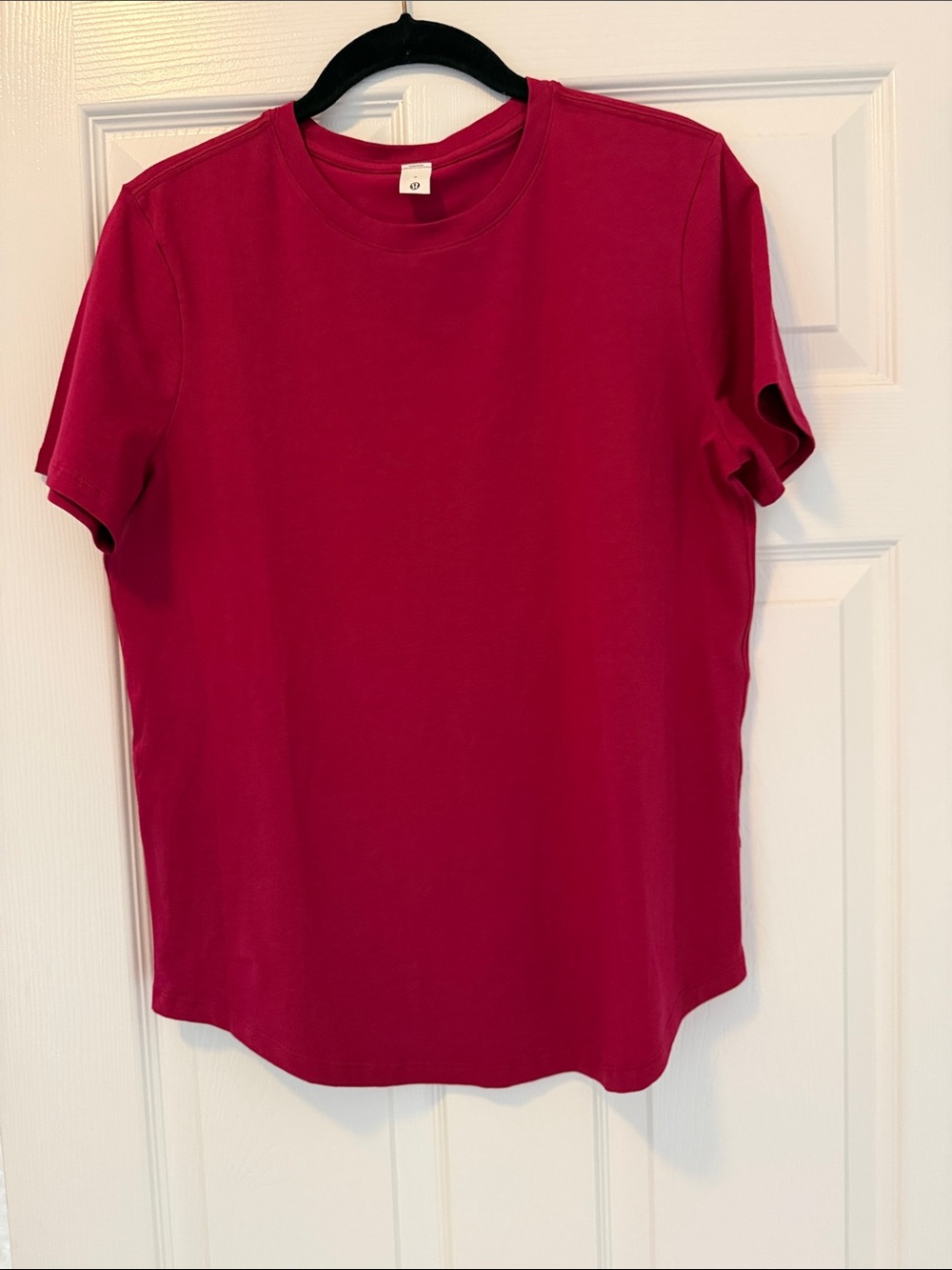 lululemon athletica Short Sleeve Crew Tee in Raspberry